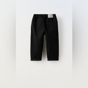 New Zara Black Relaxed Fit Comfy Jeans